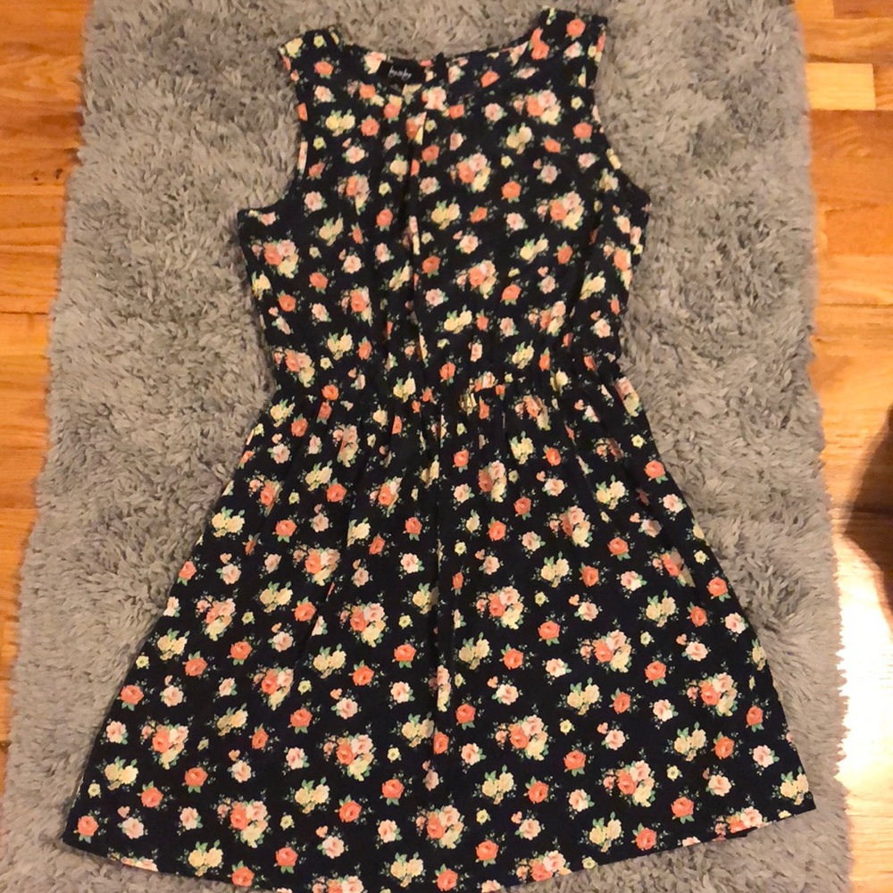 Black floral dress